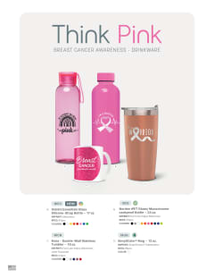 Think Pink - Drinkware flyer